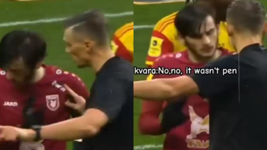 VIDEO: "არა, არ დანიშნო პენალტი" - კვარაცხელიას დასაფასებელი ქმედება