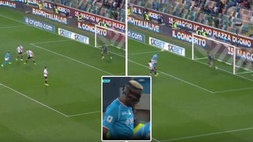 VIDEO: მცველებს თავზე გადააფრინდა - ვიქტორ ოსიმენის ეფექტური თავური გოლი