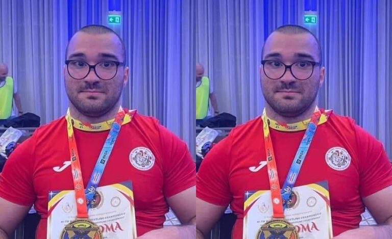 “ეს 25 წლის ლევან მახათაძეა, ვახტანგ ახობაძის მსგავსად მსოფლიო ჩემპიონი, რომელსაც ცელემბრალური დამბლა აქვს”