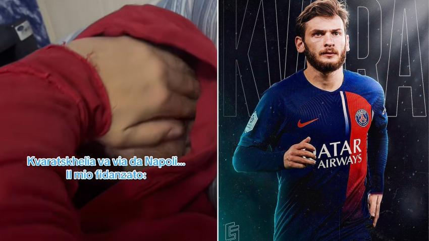 VIDEO: კვარას ვიდეო შეხვდა და ატირდა - “ნაპოლის” ქომაგმა ემოციები ვერ შეიკავა