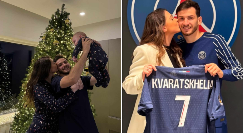 PHOTO: უთბილესი კადრები - როგორ გულშემატკივრობდნენ ნიცა და პატარა დამიანე ხვიჩას სადებიუტო შეხვედრაში