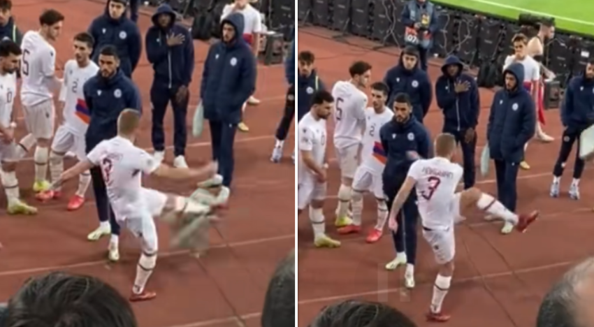 VIDEO: ფანებმა დატუქსეს, სომხეთის ნაკრების გაპიტანი ძალიან გაბრაზდა - რა გააკეთა ჰაროიანმა მარცხის შემდეგ