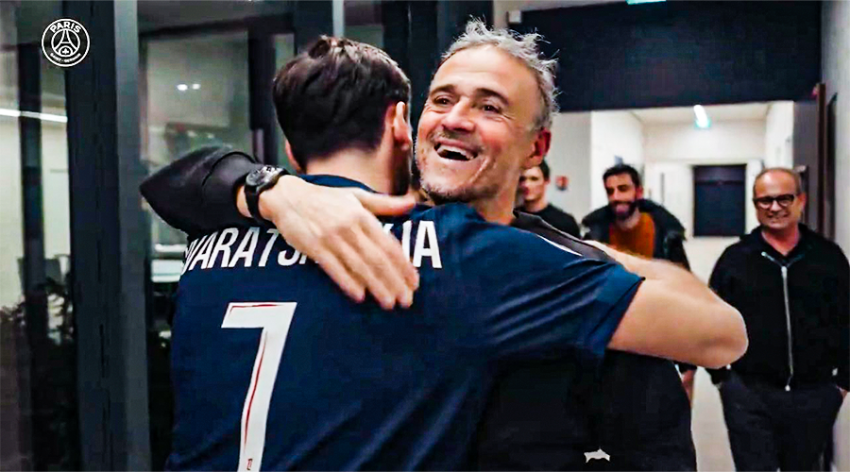 როცა ამას ენრიკე ნახავს, ალბათ ცრემლი მოადგება - რა თქვა კვარაცხელიამ მის ახალ მთავარ მწვრთნელზე