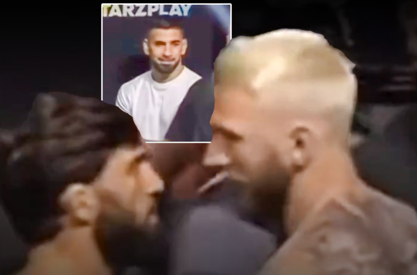 VIDEO: ილია თოფურიას რეაქცია არმან ცარუკიანისა და დენ ჰუკერის პირისპირ დგომზე