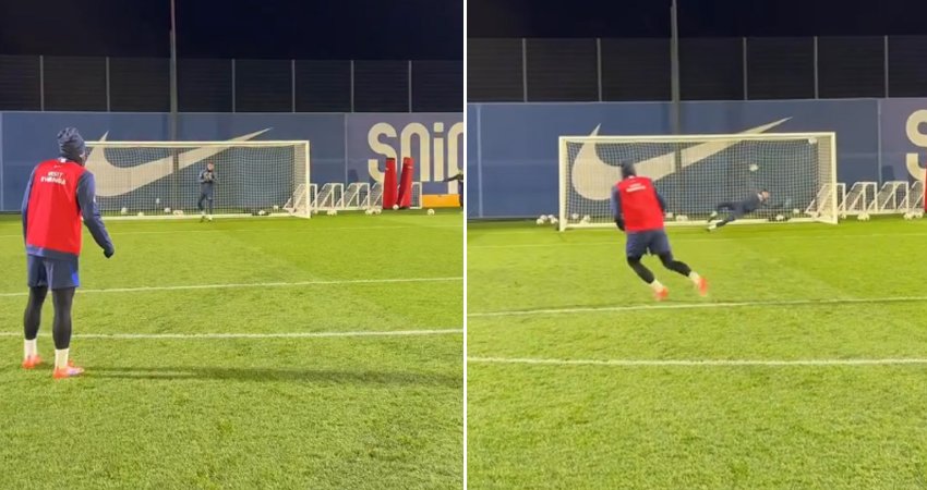 VIDEO: ბუუუუუუუუუმ! - ხვიჩა კვარაცხელიამ პსჟ-ს ვარჯიშზე გაისროლა