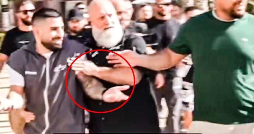 VIDEO: დაცვამ ორივე შეაკავა - ილია თოფურიასა და პედი პიმბლეტის შეხვედრის ახალი კადრები