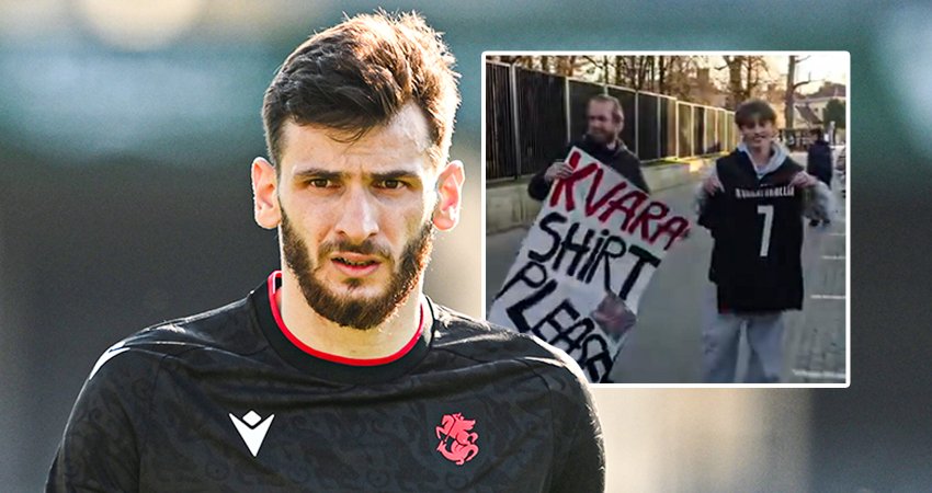 VIDEO: ოქროს გული აქვს! - რა გააკეთა კვარამ ლიეტუვასთან მატჩის შემდეგ