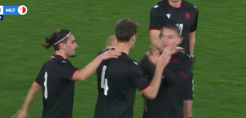 VIDEO: საოცრება - ალექსანდრე ნარიმანიძის ულამაზესი გოლი საჯარიმოს გარედან მალტის კარში