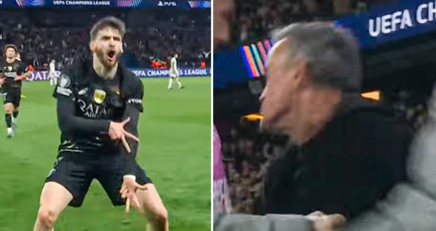 VIDEO: ლუის ენრიკე ვერ დააწყნარეს! - რეაქცია კვარას გოლზე