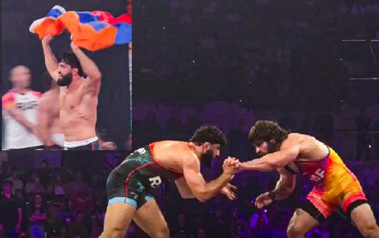 VIDEO: არმან ცარუკიანმა ჭიდაობის ორგანიზაცია RAF-ში ჯორჯო პოულასი დაამარცხა