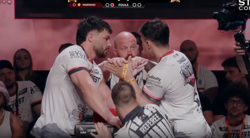 VIDEO: ქართველი მკლავჭიდელის სიგიჟე - ლუკა ცინაძე East vs West 22 - ის გამარჯვებულია